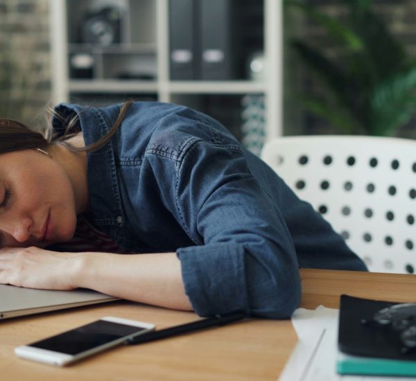 woman looks fine but feels exhausted